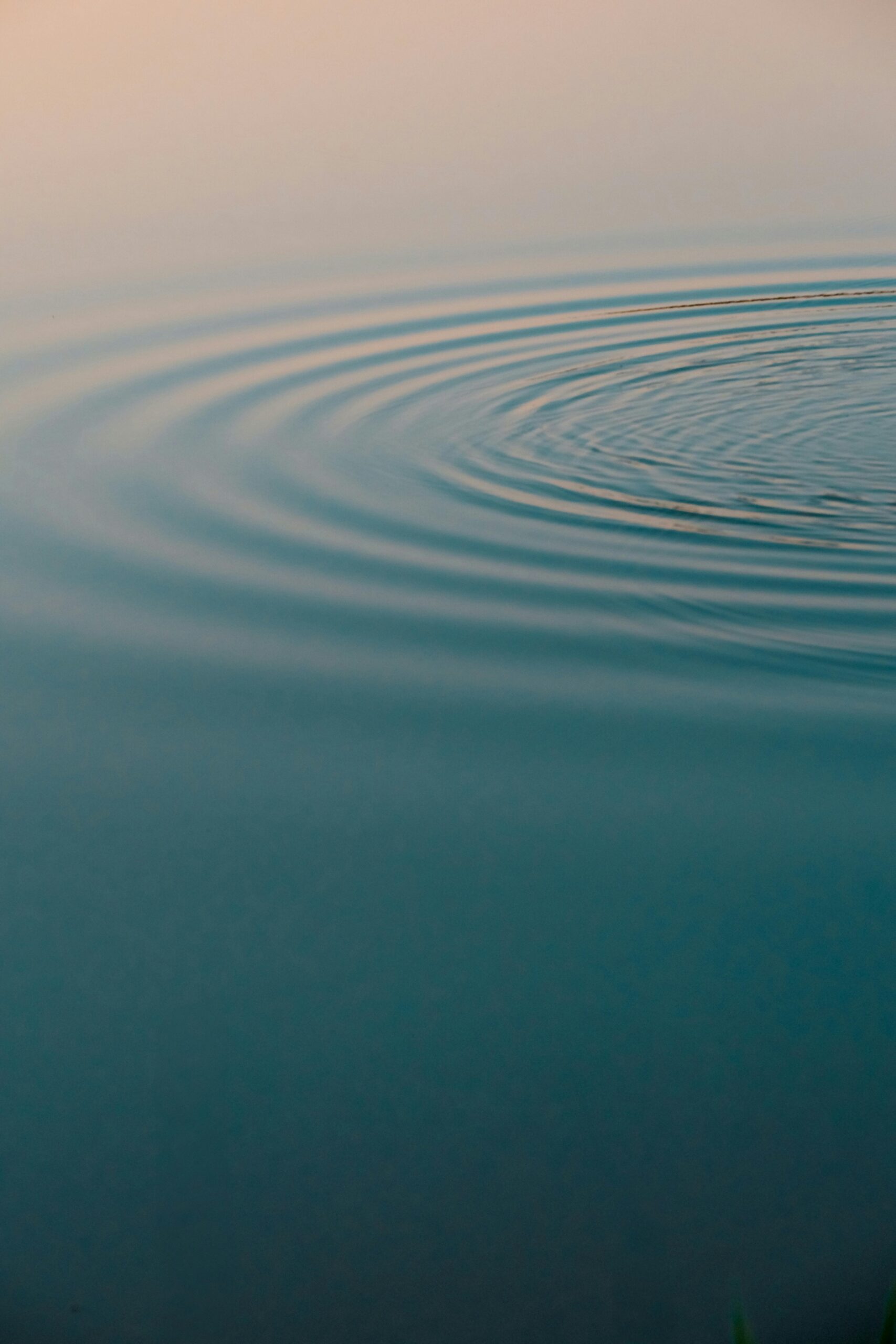 Tranquil pond with gentle ripples creating peaceful wave patterns.